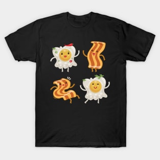 Cute Fried Egg and Bacon T-Shirt